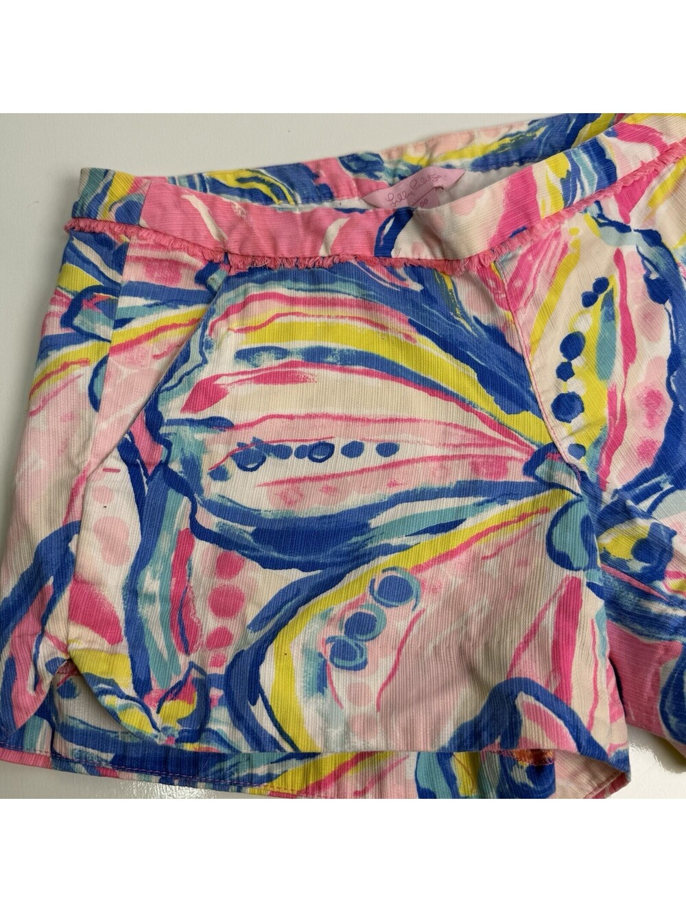 Lilly Pulitzer Women’s Sz 00 Pink Adie Swept By The Tide Shorts Beach Vacation - Picture 2 of 9